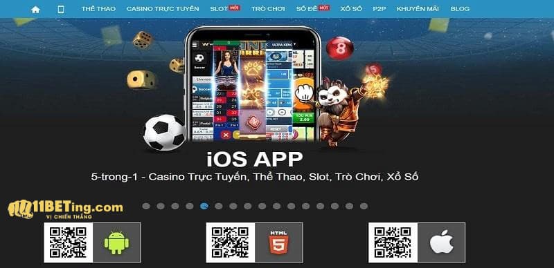 Tai app 11Bet de trai nghiem game doi thuong cuc hot